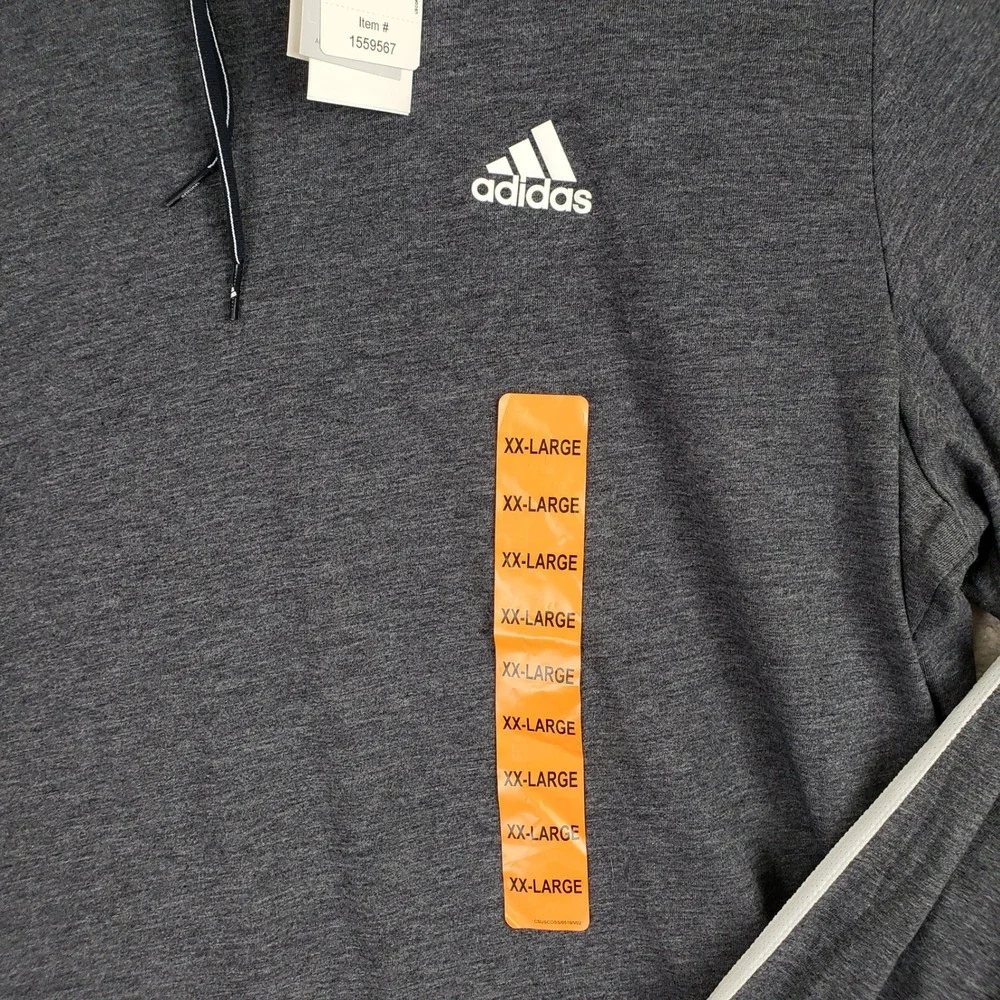 Adidas Aeroready Primegreen Hoodie Mens 2XL Grey Athletic Sportswear Gym